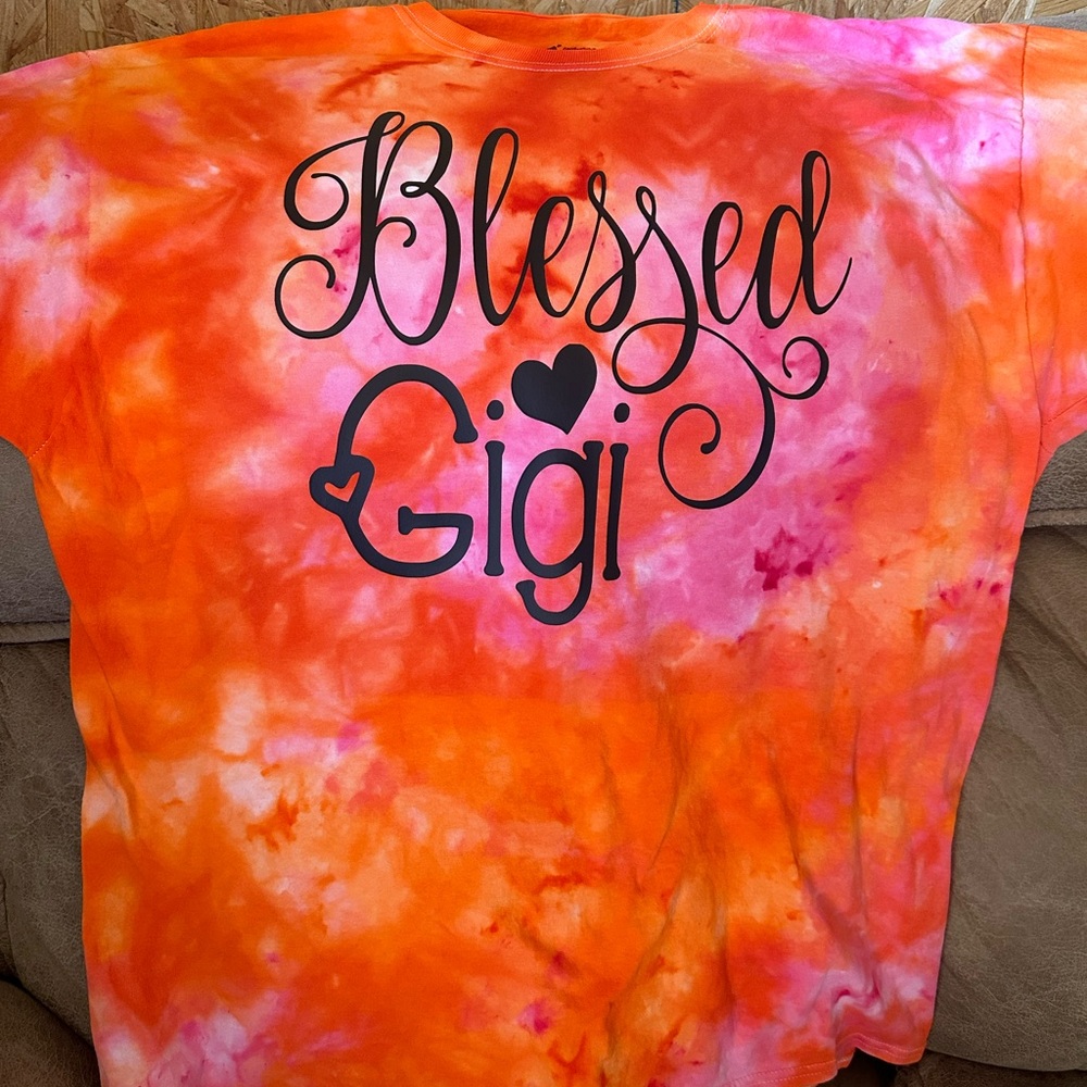 Blessed GIGI tie dye tees